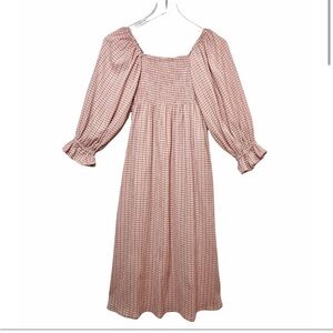 O.P.T Sofija Gingham dress in pink